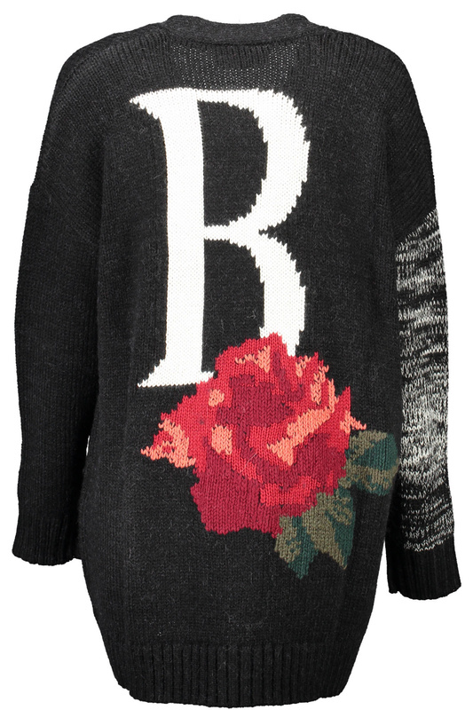 BLUGIRL bluza na zamek DAMSKI CZARNY
