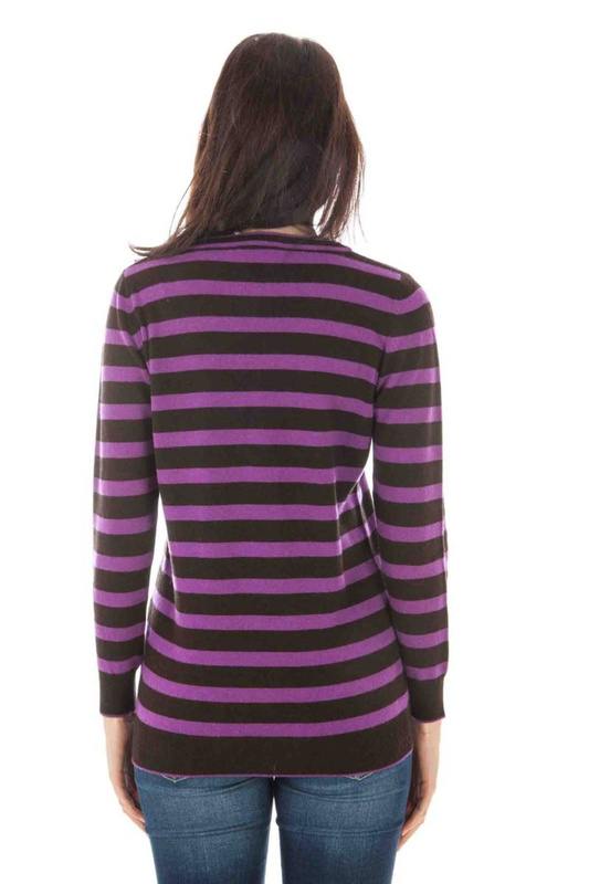 FIOLETOWY SWETER FRED PERRY DAMSKI