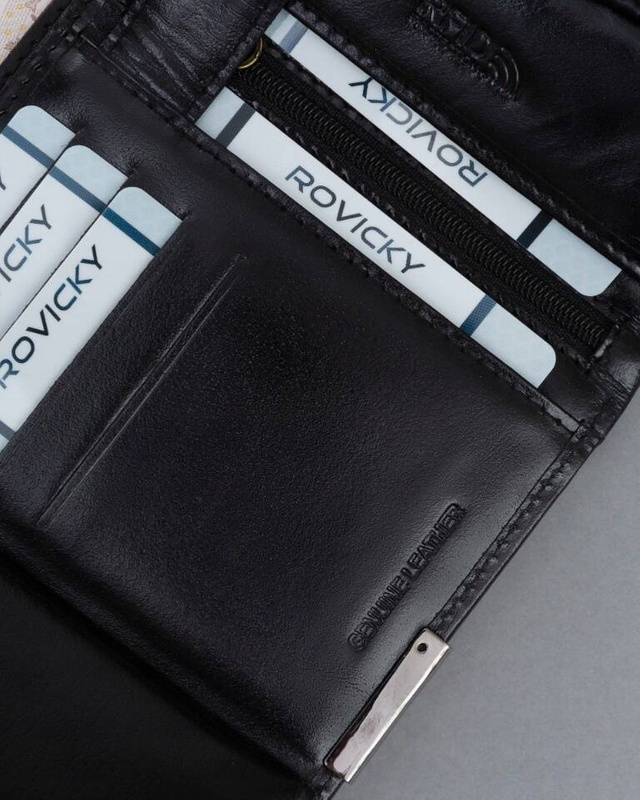 Duży skórzany portfel męski z RFID marki Ronaldo