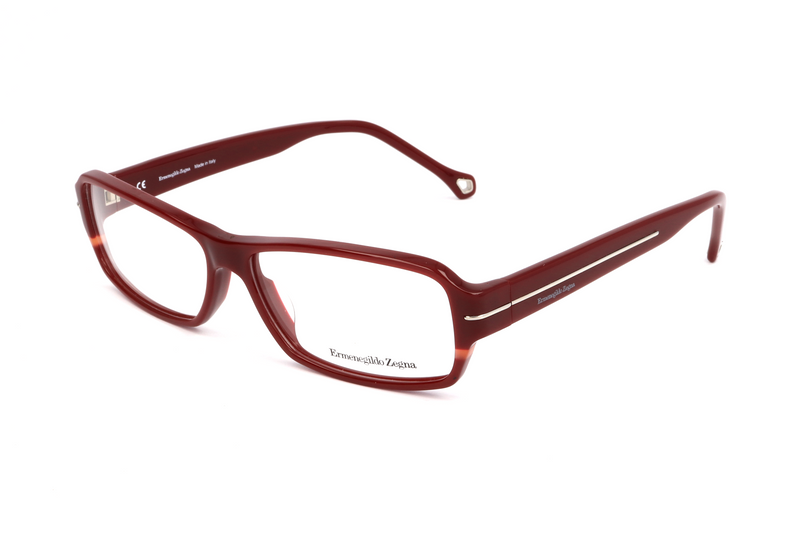 Okulary ERMENEGILDO ZEGNA VZ360809FH. Okulary, Kolor czerwony. Mężczyzna.