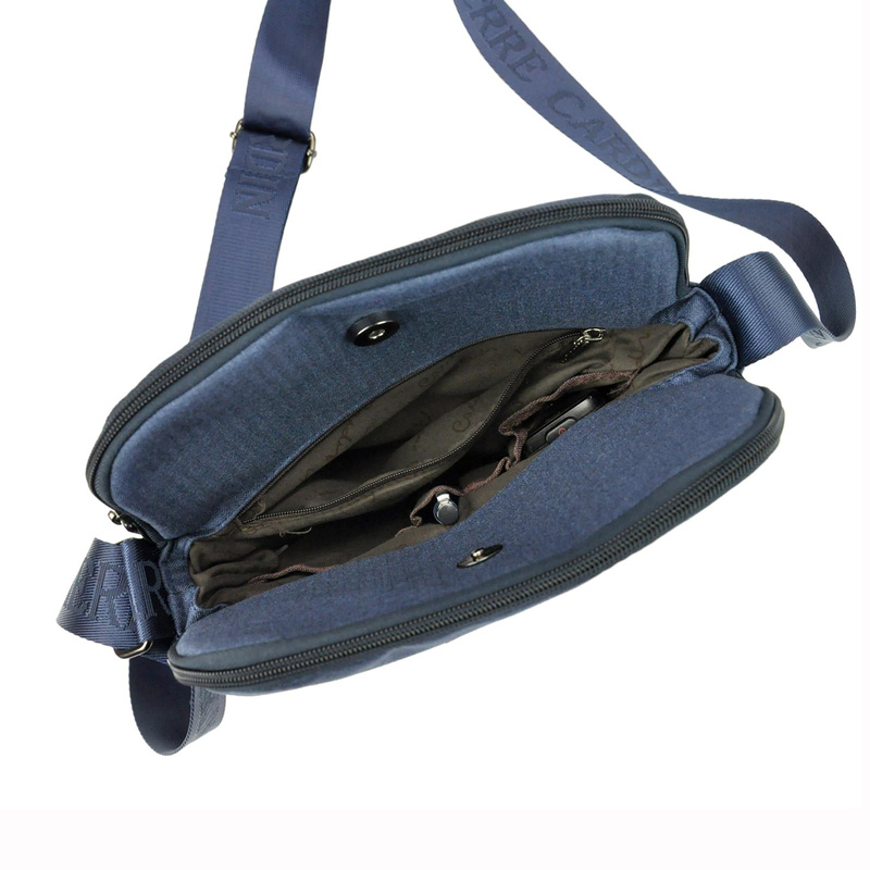 Pierre Cardin męska saszetka przez ramię miejska dwukomorowa torba