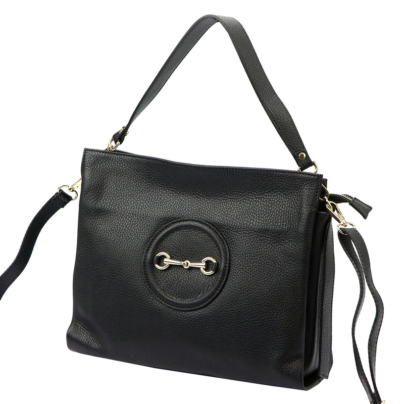 Luka damska torebka na ramię skóra naturalna listonoszka 2 komory organizer