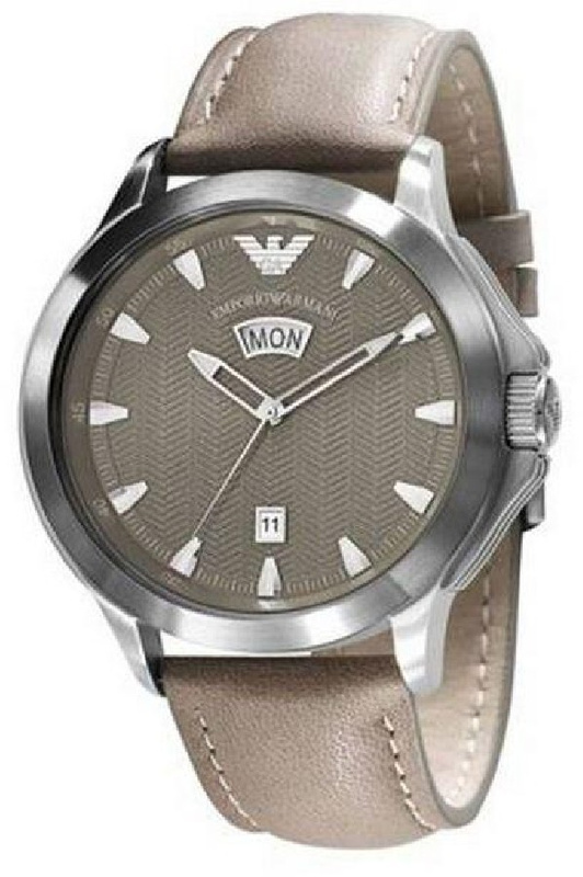 Zegarek ARMANI AR0632. Kwarcowy, Kolor brązowy. Mężczyzna.