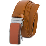 Pasek męski skórzany 3,5 cm klamra automatyczna Beltimore camel 50-550