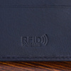 Portfel skórzany męski mały poziomy z flagą granatowy RFiD Beltimore D58