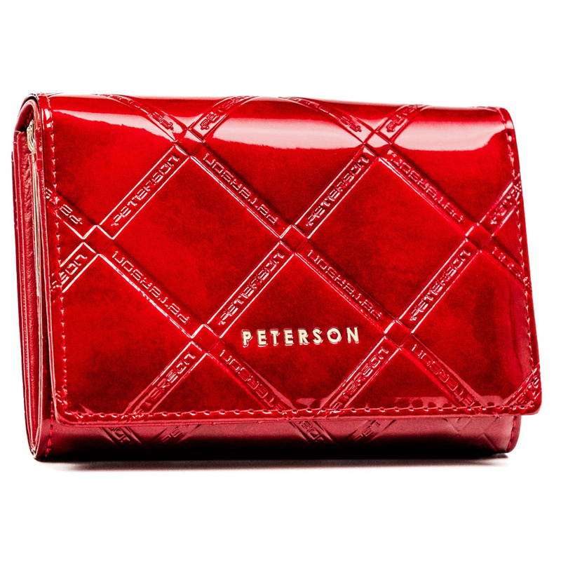 Skórzany portfel damski z systemem RFID - Peterson