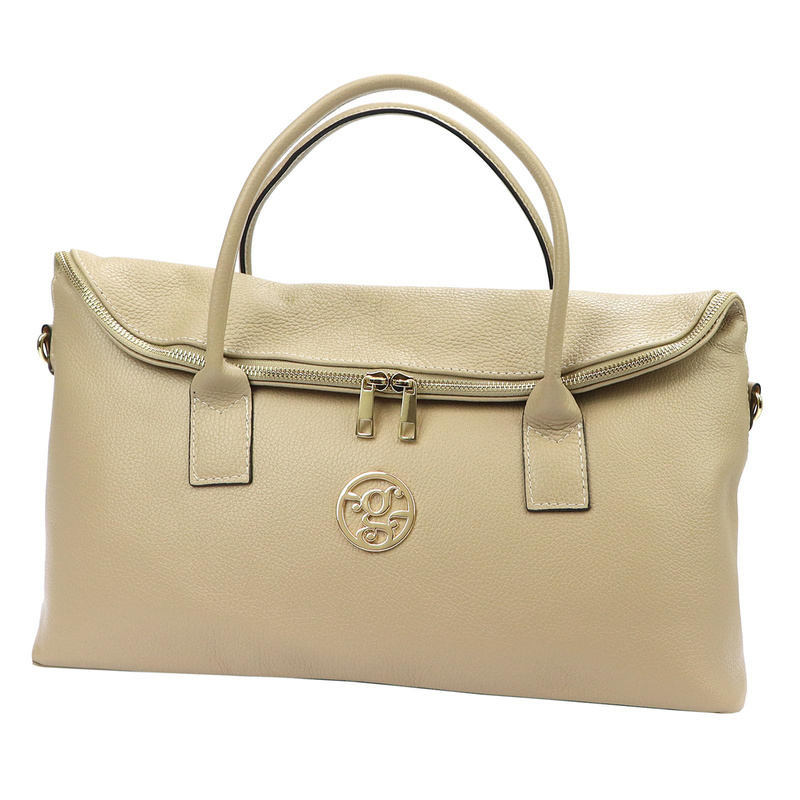 Gregorio Duża torebka damska do ręki elegancka ze skóry naturalnej