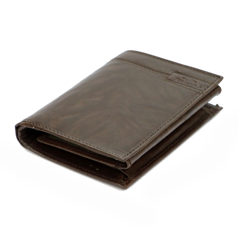 Charro Męski duży portfel skóra naturalna rozbudowany pionowy składany