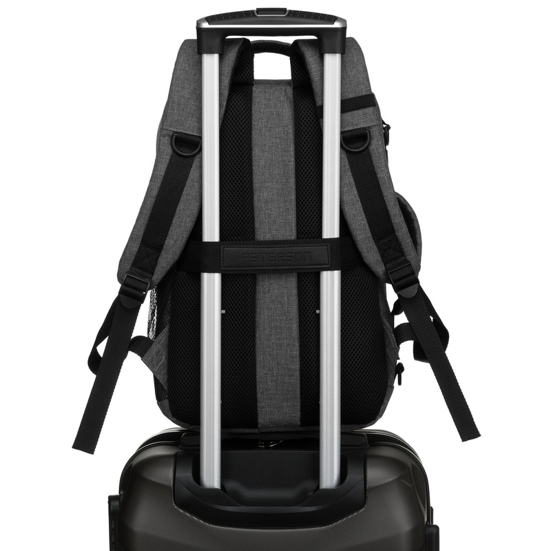 Materiałowy plecak męski Peterson PTN SIKORKA