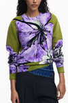 DAMSKI SWETER FIOLETOWY DESIGUAL