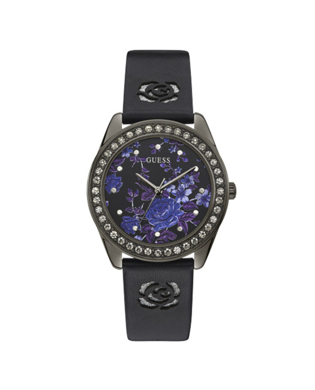 Zegarek GUESS W1277L1. Kwarcowy, Kolor liliowy. Kobieta.