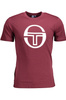 SERGIO TACCHINI MĘSKA KOSZULKA Z KRÓTKIM RĘKAWEM FIOLETOWA