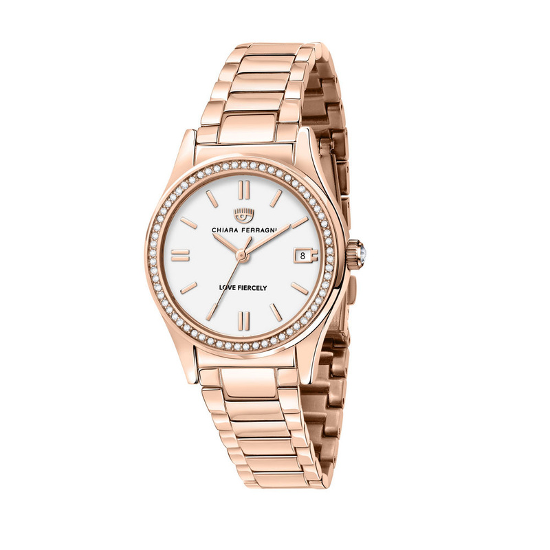 Zegarek CHIARA FERRAGNI R1953102503. Kwarcowy, Kolor biały. Kobieta.