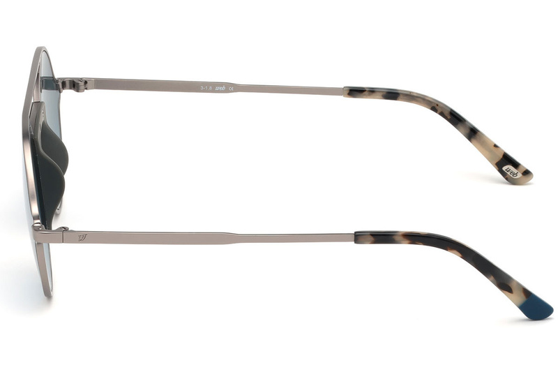 Okulary WEB EYEWEAR WE0247-09Q. Okulary przeciwsłoneczne, Kolor srebrny. Unisex.