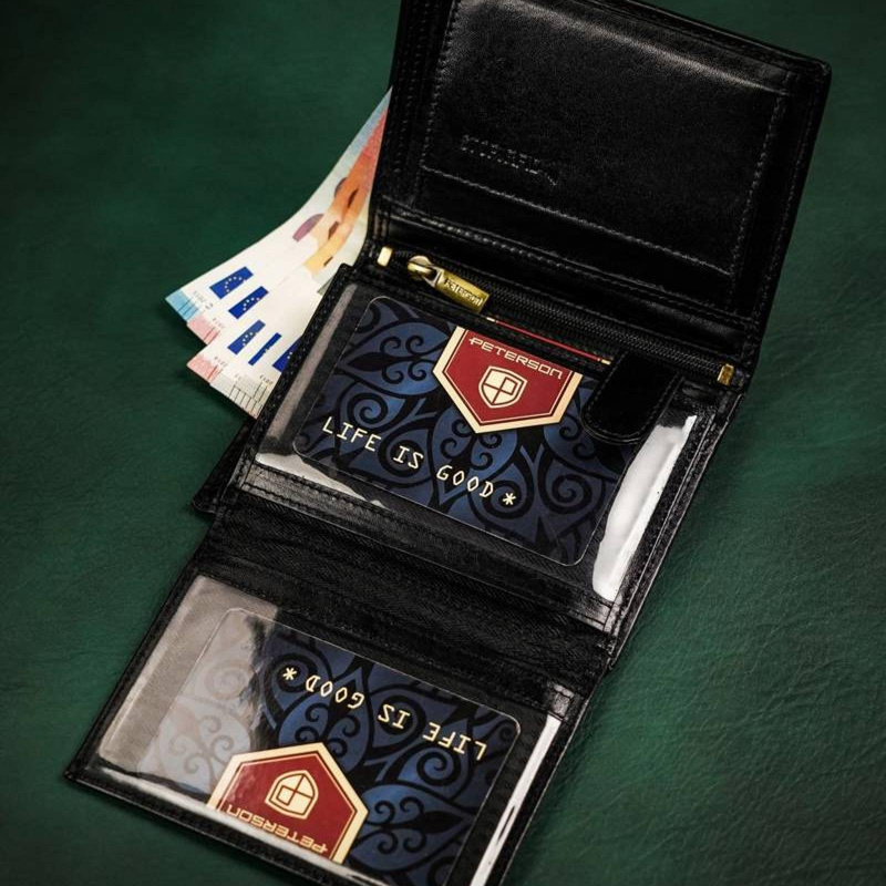 Skórzany męski portfel Peterson PTN N62-VT