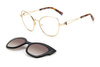 Okulary MISSONI MIS0054CSDDB. VIEW + CLIP-ON, Kolor złoty. Kobieta.
