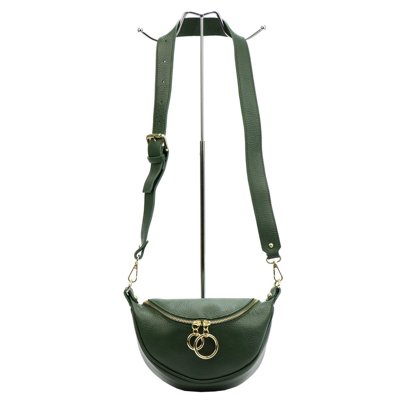 Skórzana stylowa damska listonoszka przez ramię