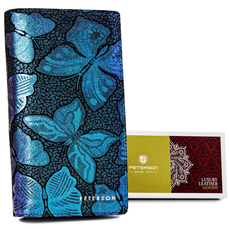 Skórzany damski portfel Peterson PTN 421431-ONBF