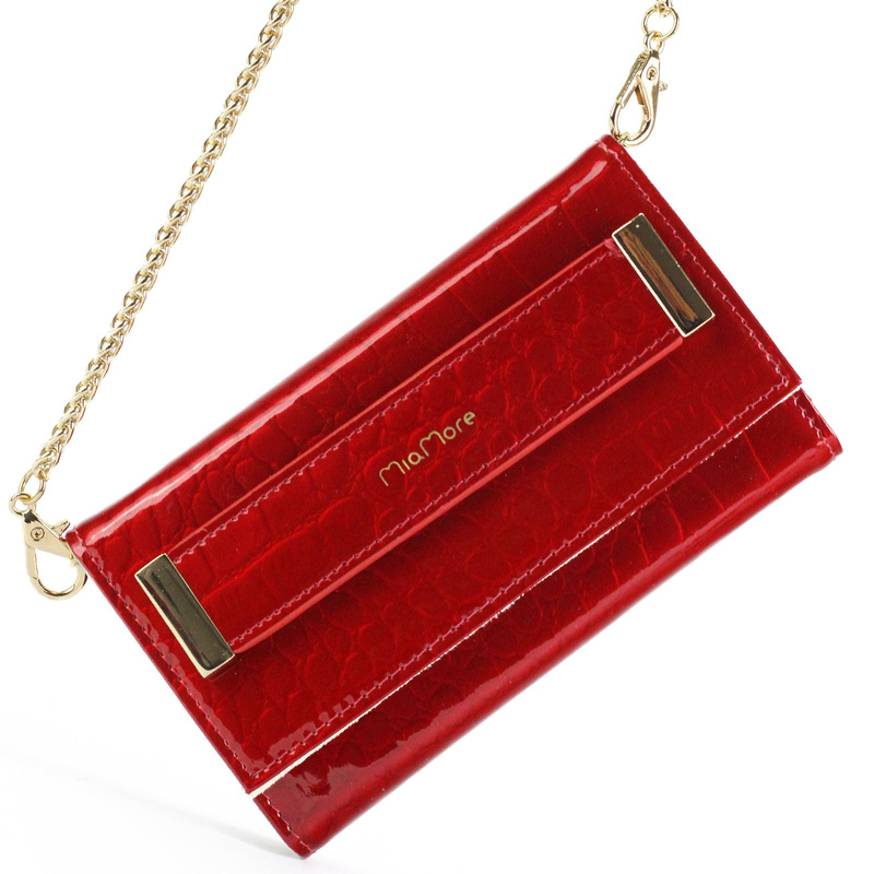 MiaMore etui na telefon Iphone 11 case skóra naturalna lakierowana pasek