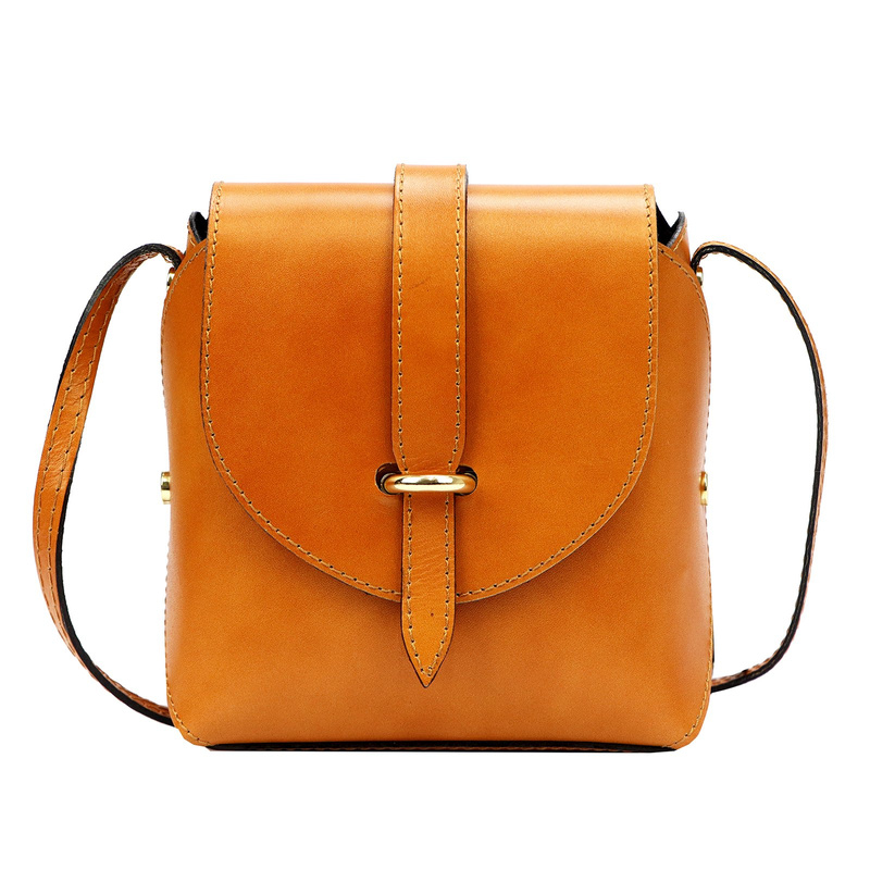 Gregorio damska listonoszka skora naturalna torebka z klapą na ramię