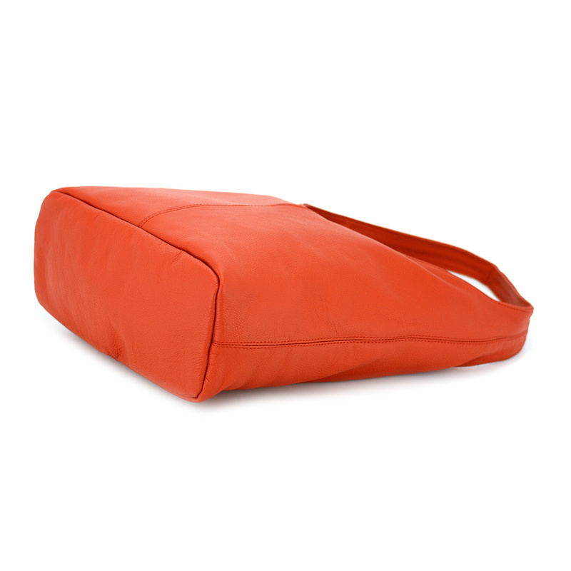 Duża stylowa shopperbag torebka na ramię skórzana z kieszeniami Voyager