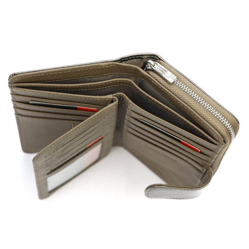 Pierre Cardin damski pionowy duży portfel skórzany podłużna portmonetka