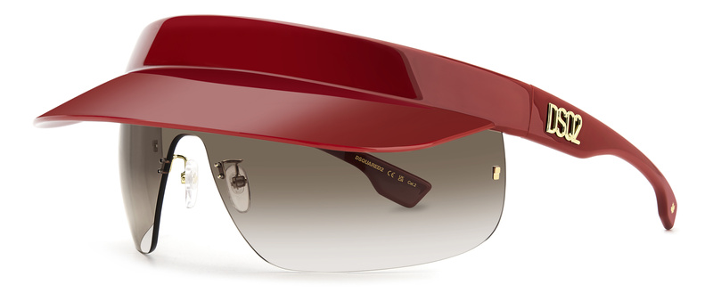 Okulary DSQUARED2 D2-0139-S-C9A. Okulary przeciwsłoneczne, Kolor czerwony. Mężczyzna.