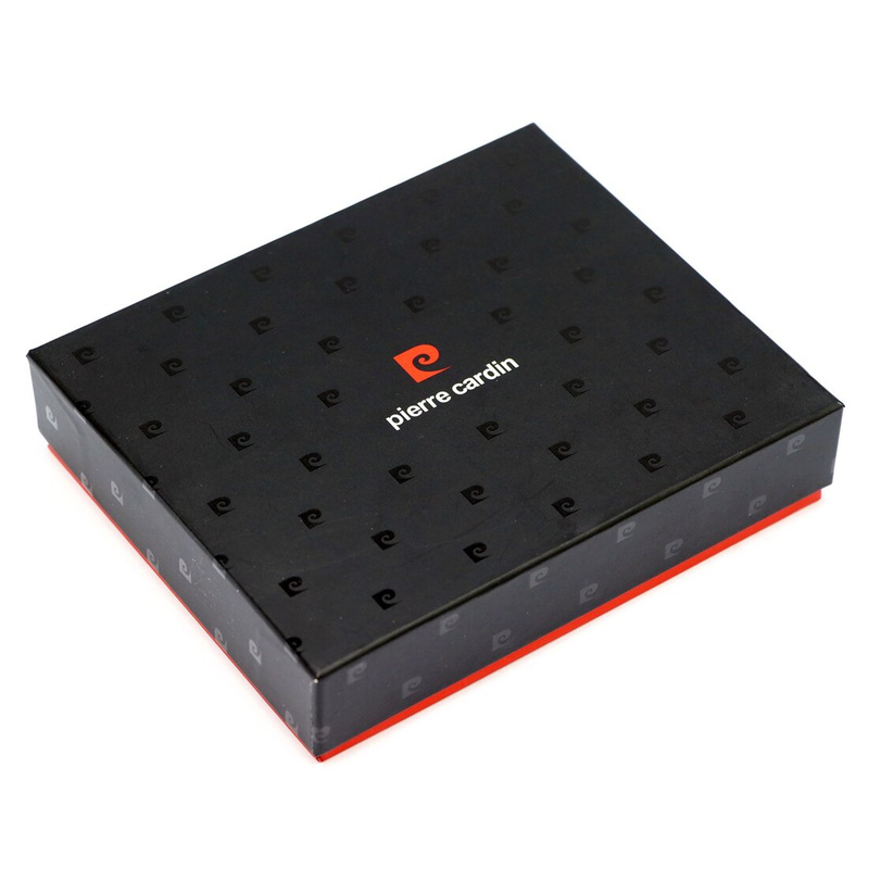 Pierre Cardin męski portfel skóra naturalna składany przegrody kieszeń