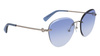 Okulary LONGCHAMP LO128S-719. Okulary przeciwsłoneczne, Kolor niebieski złoty. Kobieta.