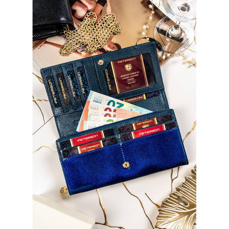 Skórzany damski portfel Peterson PTN 42106-PR