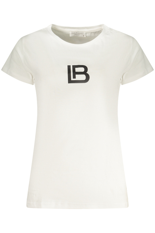 LAURA BIAGIOTTI BIA�Y T-SHIRT DAMSKI