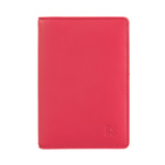 DuDu Duże etui na karty i dokumenty skóra naturalna pionowy model