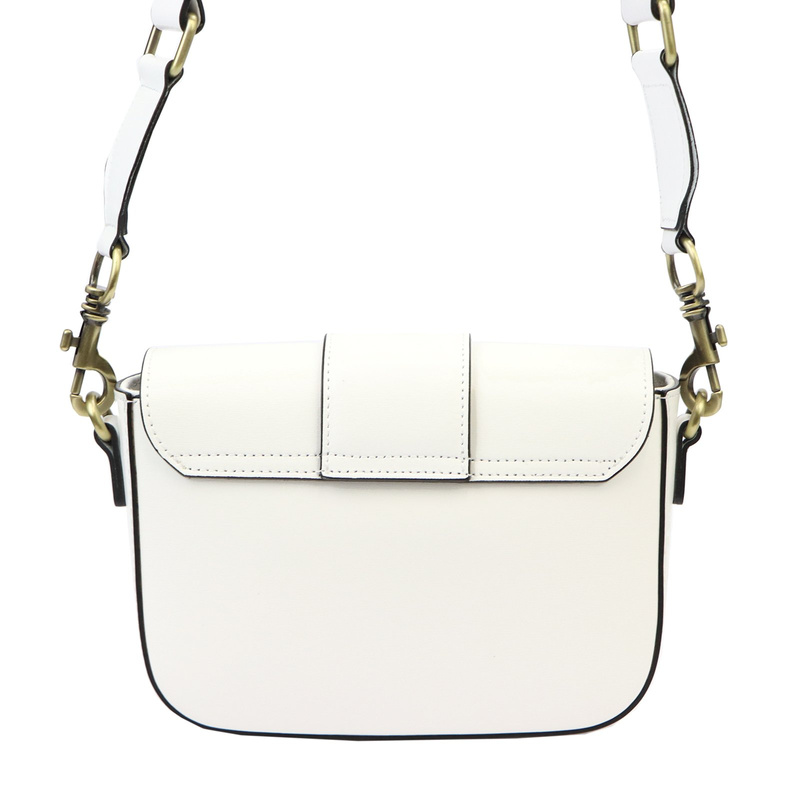 Luka damska listonoszka skóra naturalna torebka przez ramię z klapą