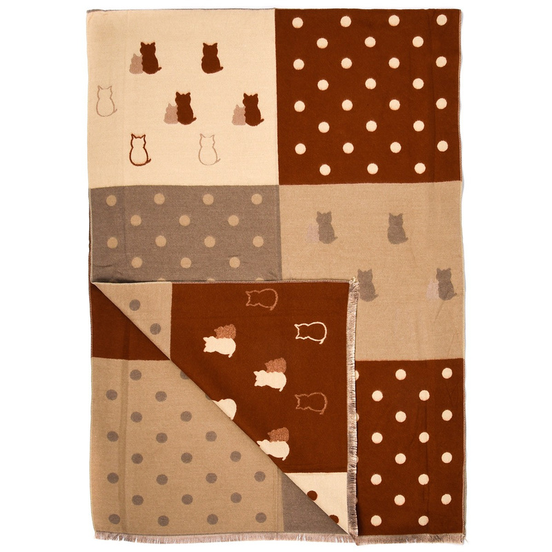 Patchwork Szalik damski duży bawełniany szal niepowtarzalny XA-3-6