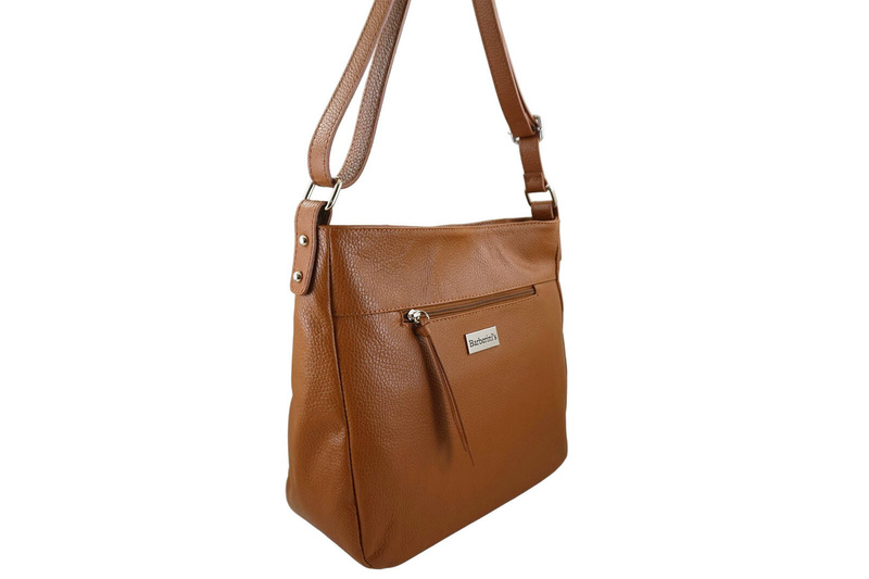 Torebka codzienna skórzana damska - Granatowa