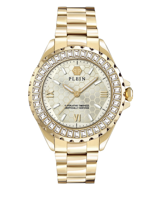 Zegarek PHILIPP PLEIN PWPOA0624. Kwarcowy, Kolor złoty. Kobieta.