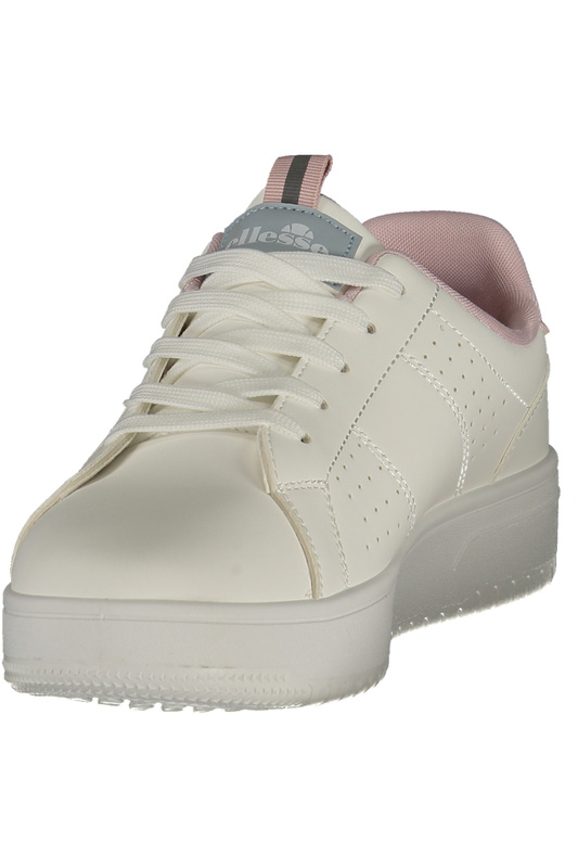 Białe sneakersy damskie Ellesse Sandy 001 – liliowe detale
