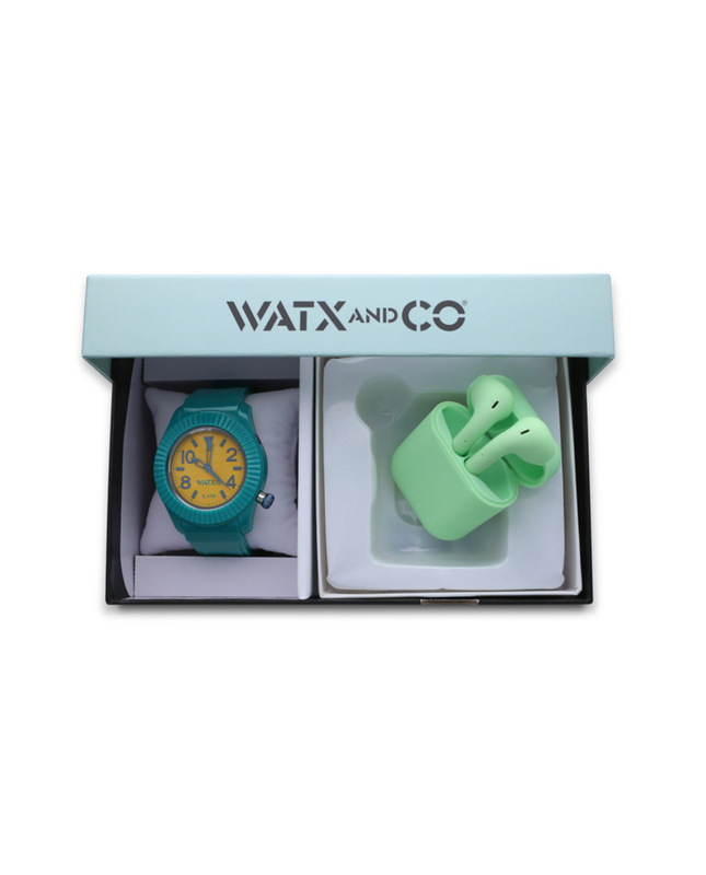 Zegarek WATXANDCO WAPACKEAR19_M. Kwarcowy, Kolor żółty. Kobieta.