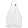 Plecak damski włoski plecaczek skórzany biały mały Beltimore T52
