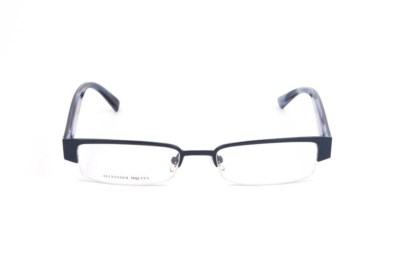 Okulary ALEXANDER MCQUEEN AMQ4159R1I. Okulary, Kolor niebieski. Unisex.