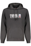 TOMMY HILFIGER MĘSKA CZARNA BLUZA Z ROZPIĘCIEM