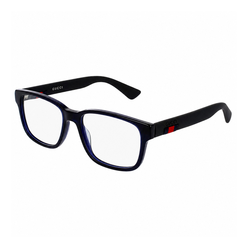 Okulary GUCCI GG0011O-008. Okulary, Kolor niebieski. Mężczyzna.