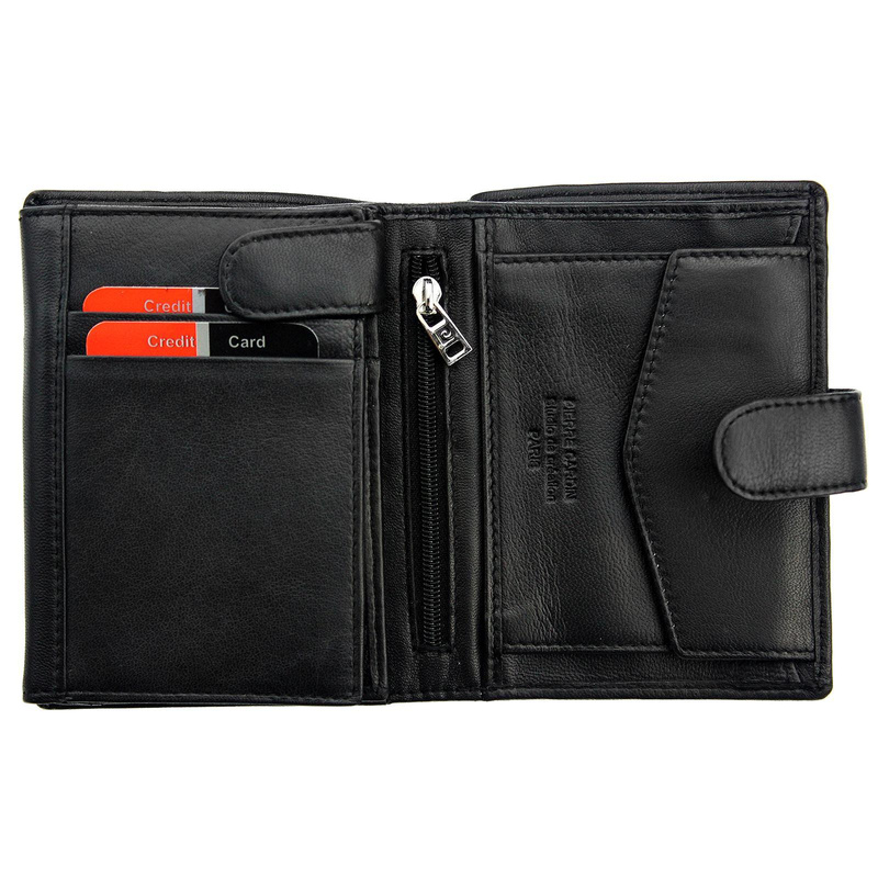 Pierre Cardin męski zestaw na prezent portfel i pasek do spodni skórzany