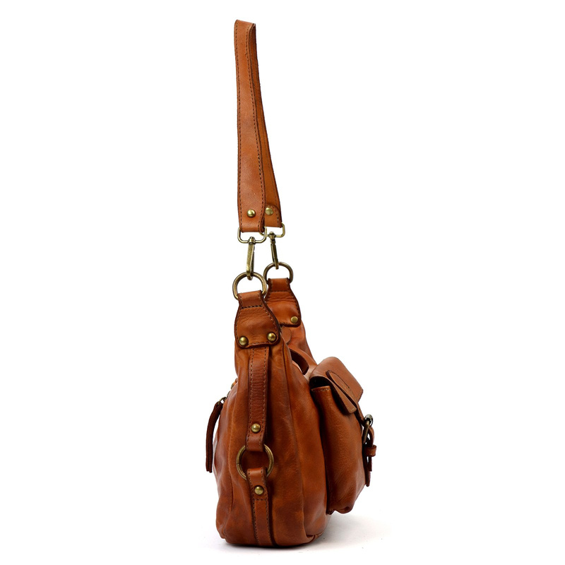 Funkcjonalna Damska klasyczna listonoszka skórzana torebka przez ramię VS