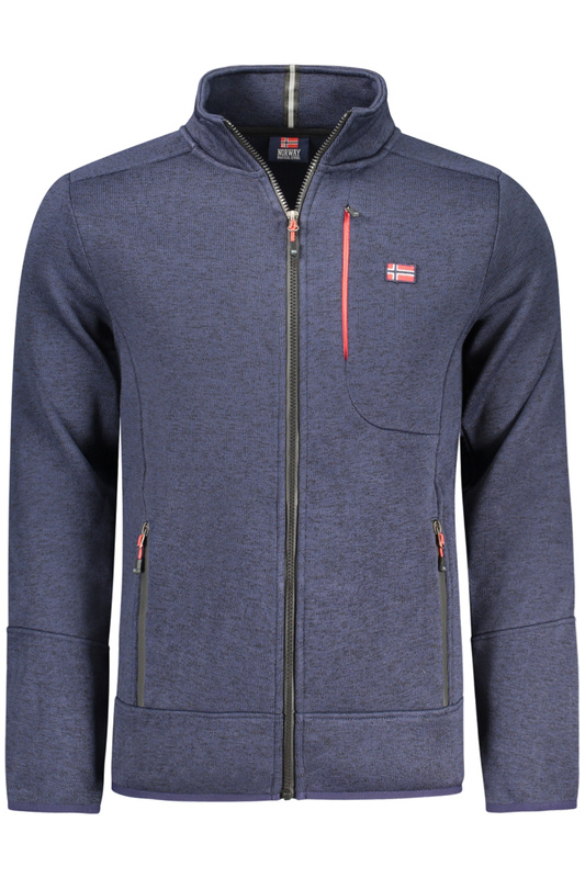 Norway 1963 MĘSKA NIEBIESKA BLUZA Z ROZPINANYM NA ZAMEK