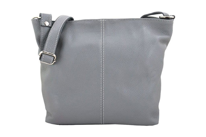 Listonoszka damska skórzana - Barberini's - Granatowa