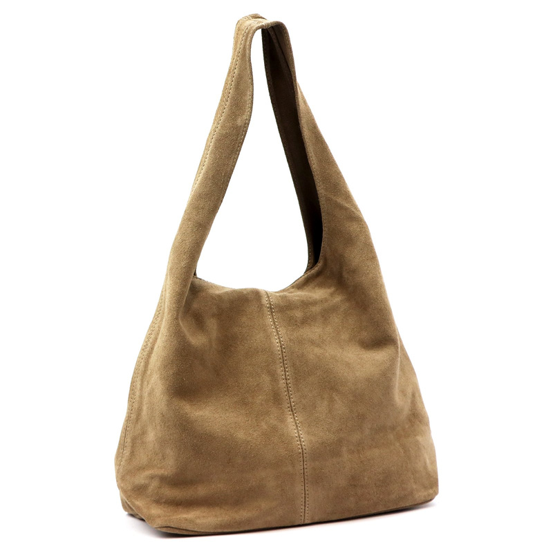 Camilla damska shopperbag torebka na ramię skórzana zamszowa duża z etui