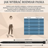 Beltimore skórzany damski pasek antyalergiczny do spodni 3 cm czarny bezniklowy U42 : Kolory - czarny, Rozmiar pasków - r.115-130 cm