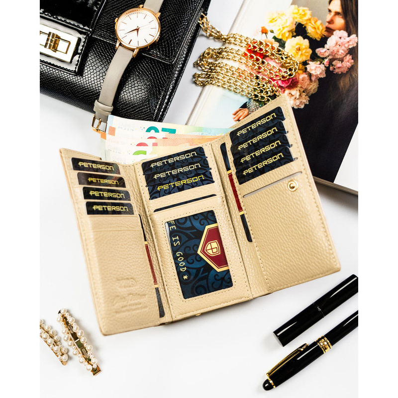 Skórzany damski portfel Peterson PTN PS108-MLF