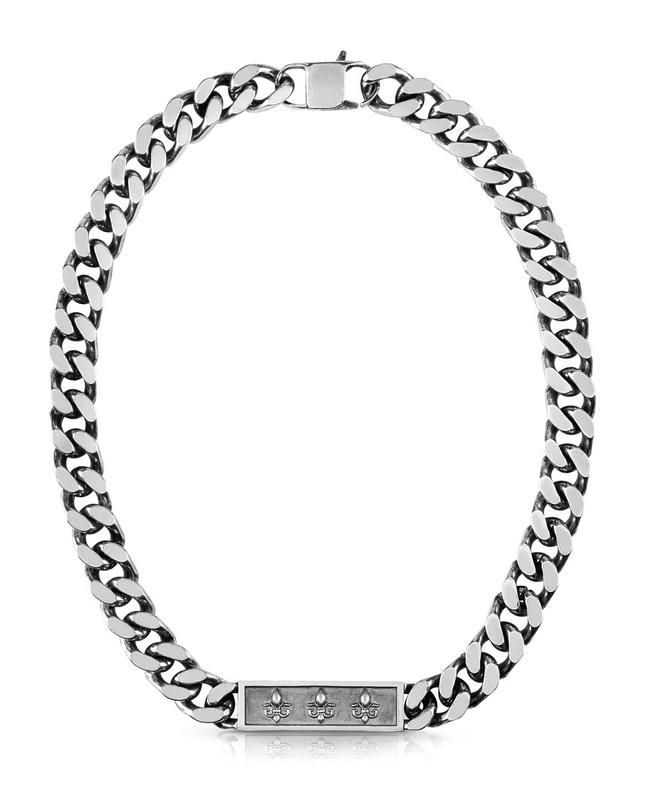Biżuteria GUESS UMN70002. Naszyjnik, Kolor srebrny. Mężczyzna.